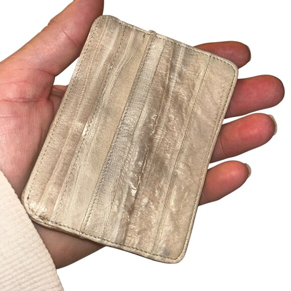 Khaki EEl Skin NEW ID card Credit card wallet - Picture 1 of 5